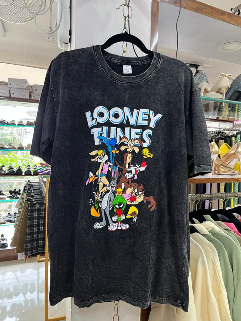 Custom Acid Wash Printed T-shirts